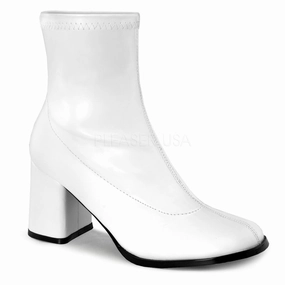 3" Heel GOGO-150 White Pu Extra Depth Work Boots