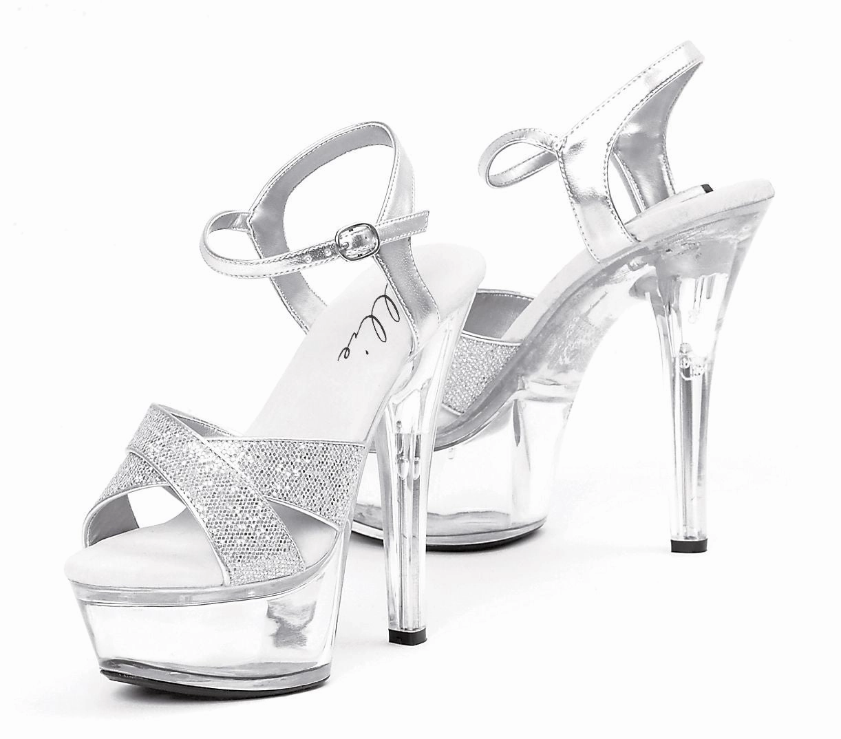 Heel High Boots 6" Stiletto Glitter Platform (ES601-Janie)