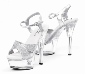 6" Stiletto Glitter Platform (ES601-Janie) High Heel Party Decorations