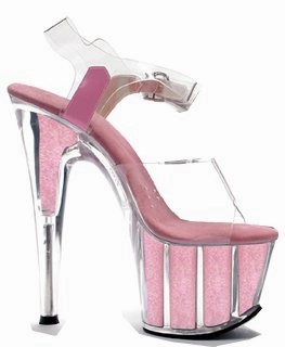 7" Pointed Stiletto Glitter In Platform (ES709-Glitter)