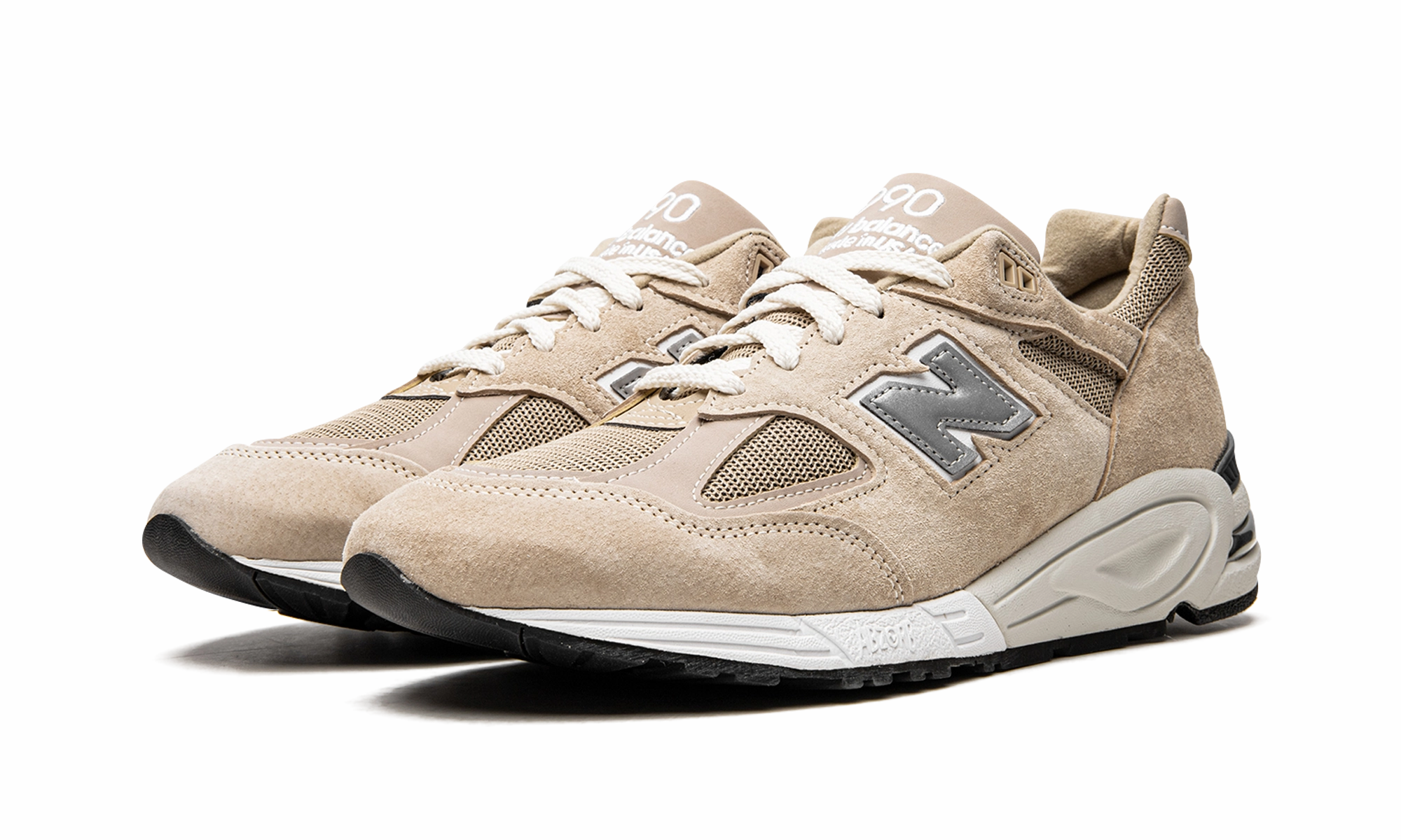 Women's New Balance Stability Shoes 990v2 Made in USA "Kith - Tan"