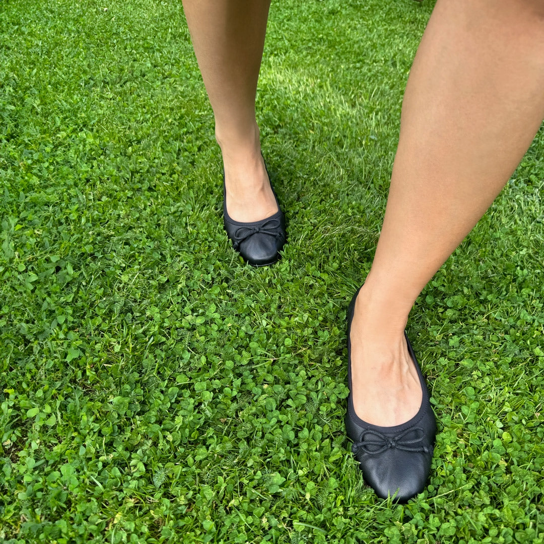 Office Shoes Flats *ANAIS - black soft leather ballet pump