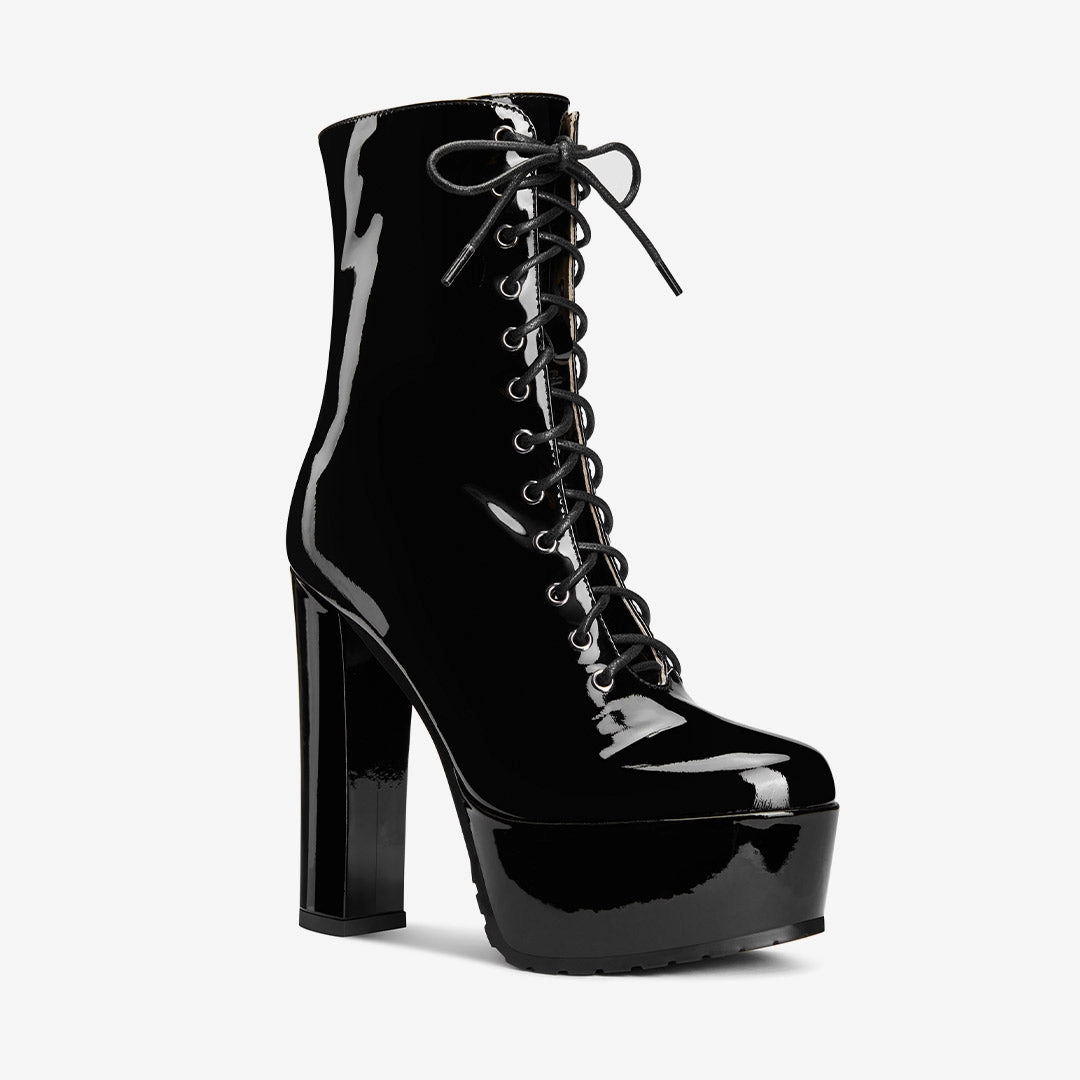 *CEDAR - super high platform half boots Platform High Heel Ankle Boots