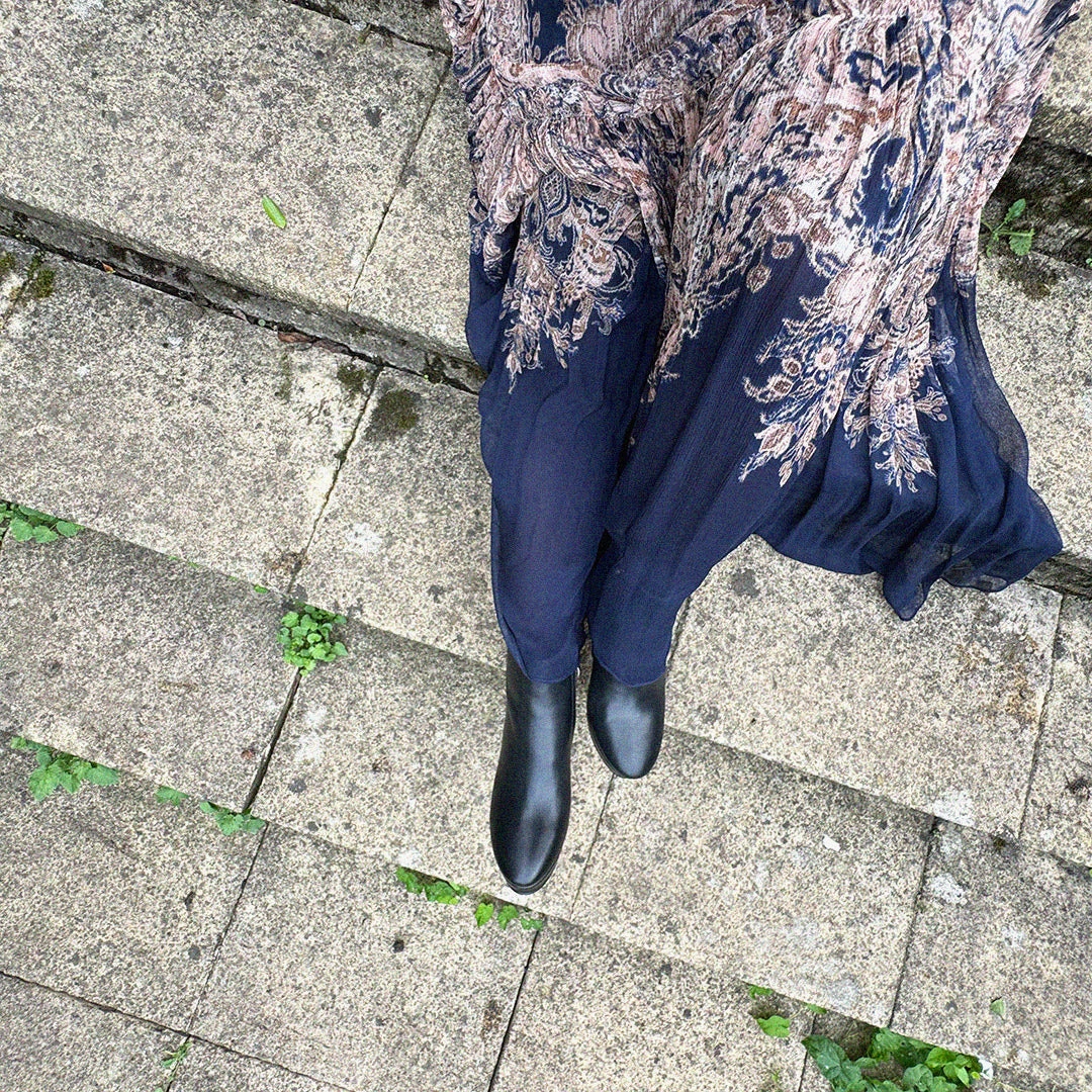 *CLAIRE - leather platform ankle boots