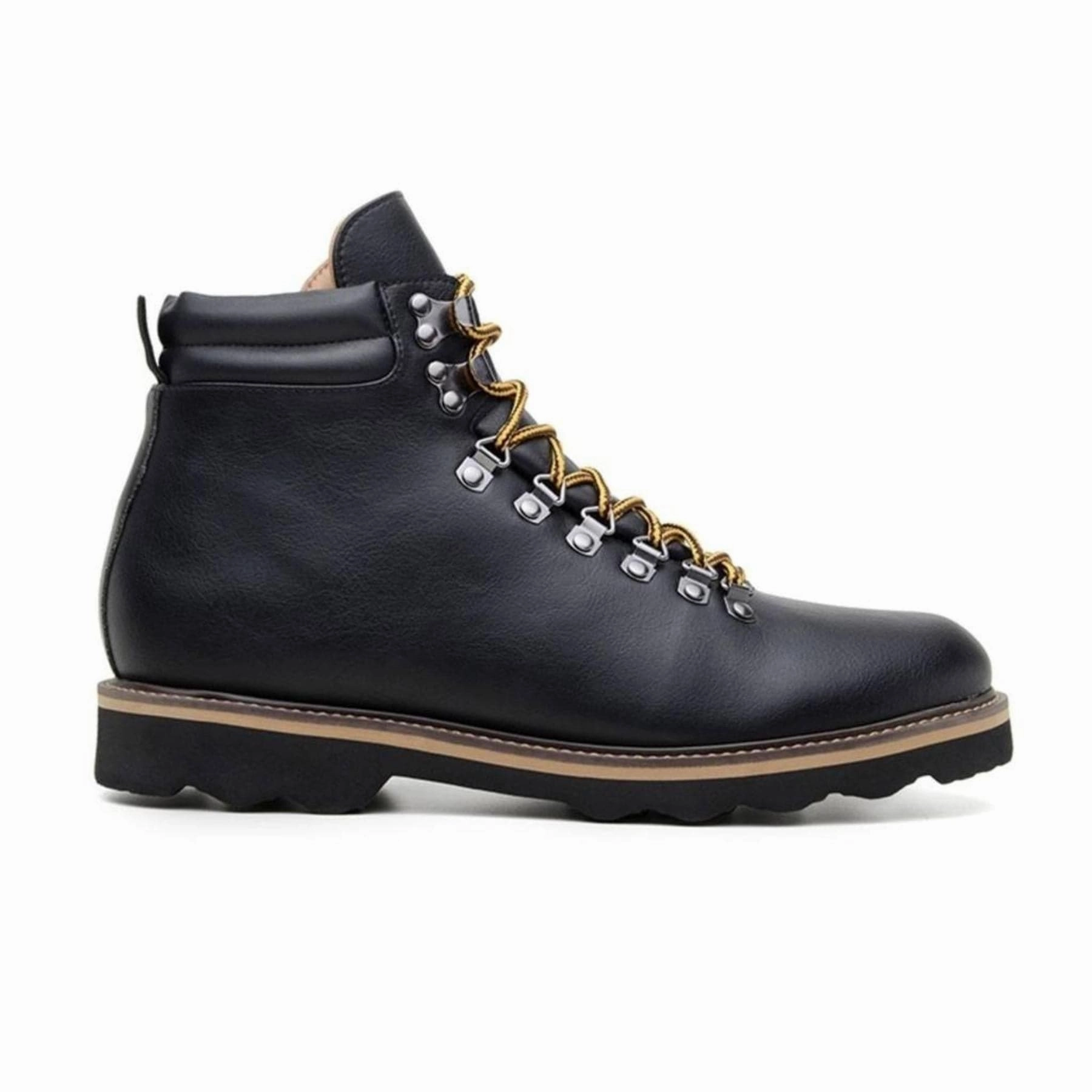 Wide Toe Hiking Boot 'Jeffery' Unisex Boots by Ahimsa - black