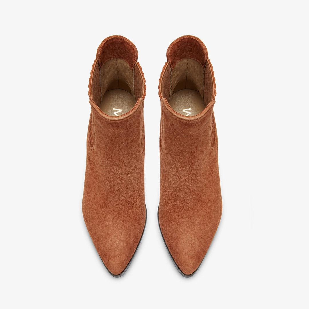 *JENNY BROWN - suede cowboy boots