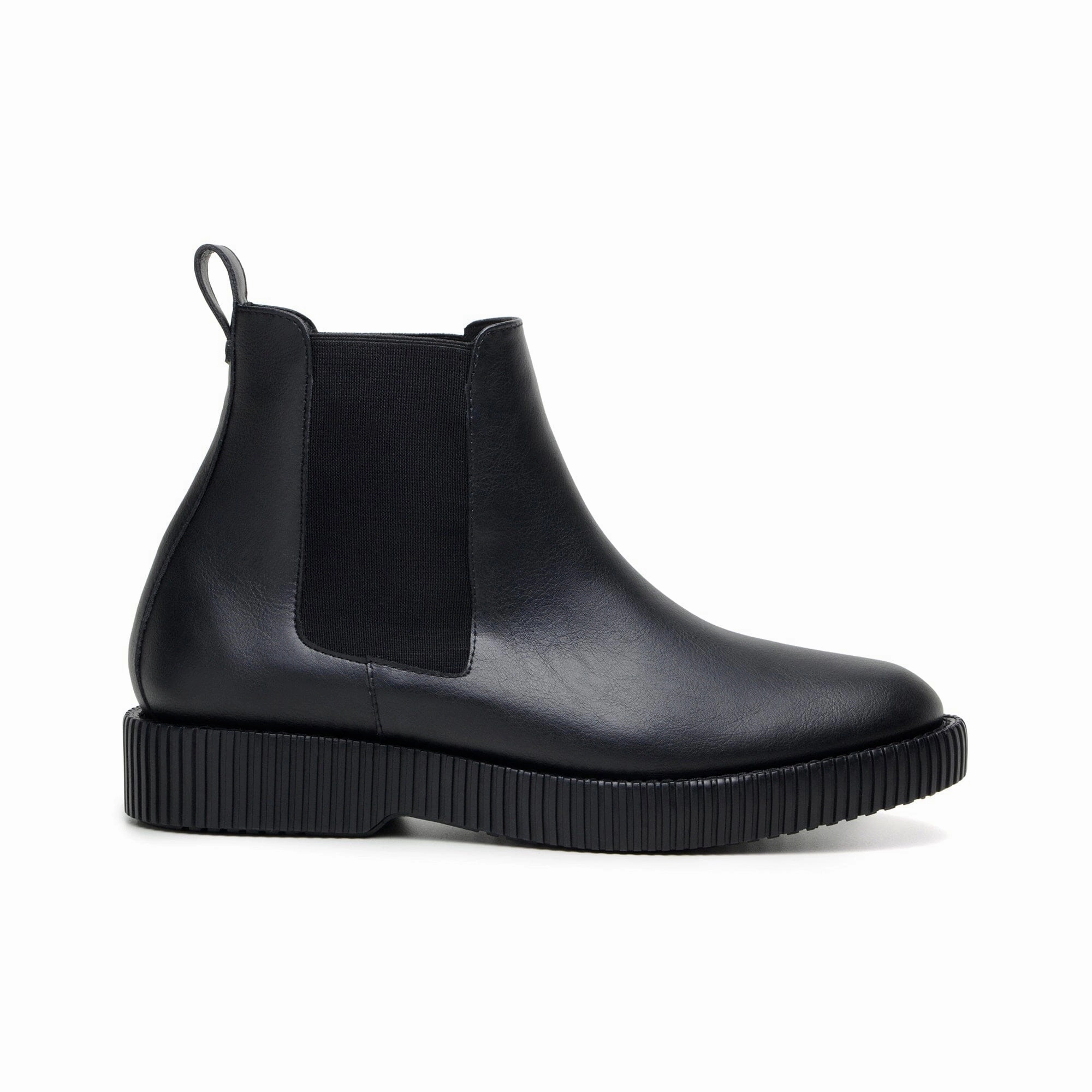 Honor Chelsea Boots 'Rafael' men's creeper sole chelsea boot in vegan leather by Zette Shoes - black
