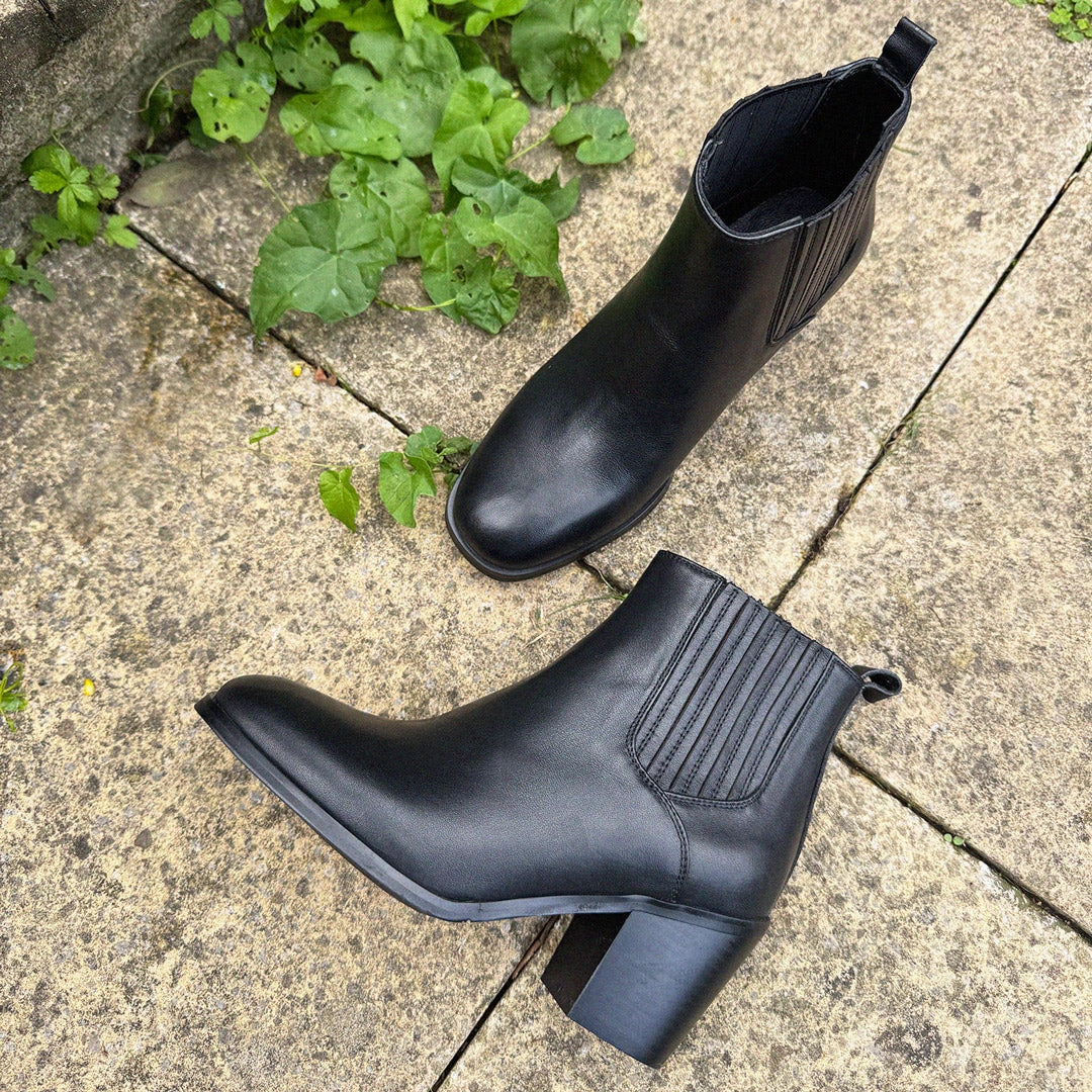 Funky Flat Ankle Boots *SIENNA - leather ankle boots