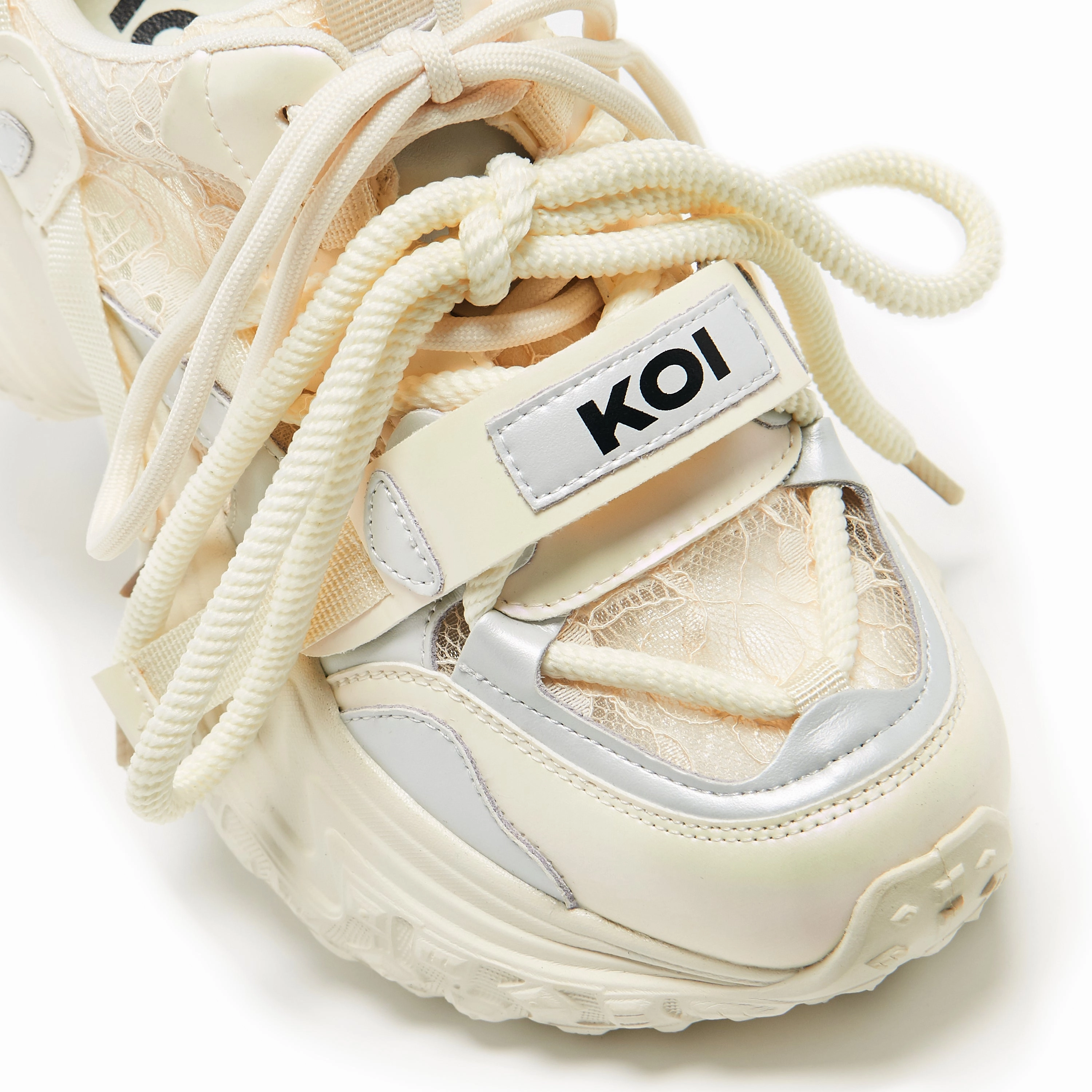 Frozen Shores Mega Chunky Trainers - Vanilla Alaska Mary Jane Shoes