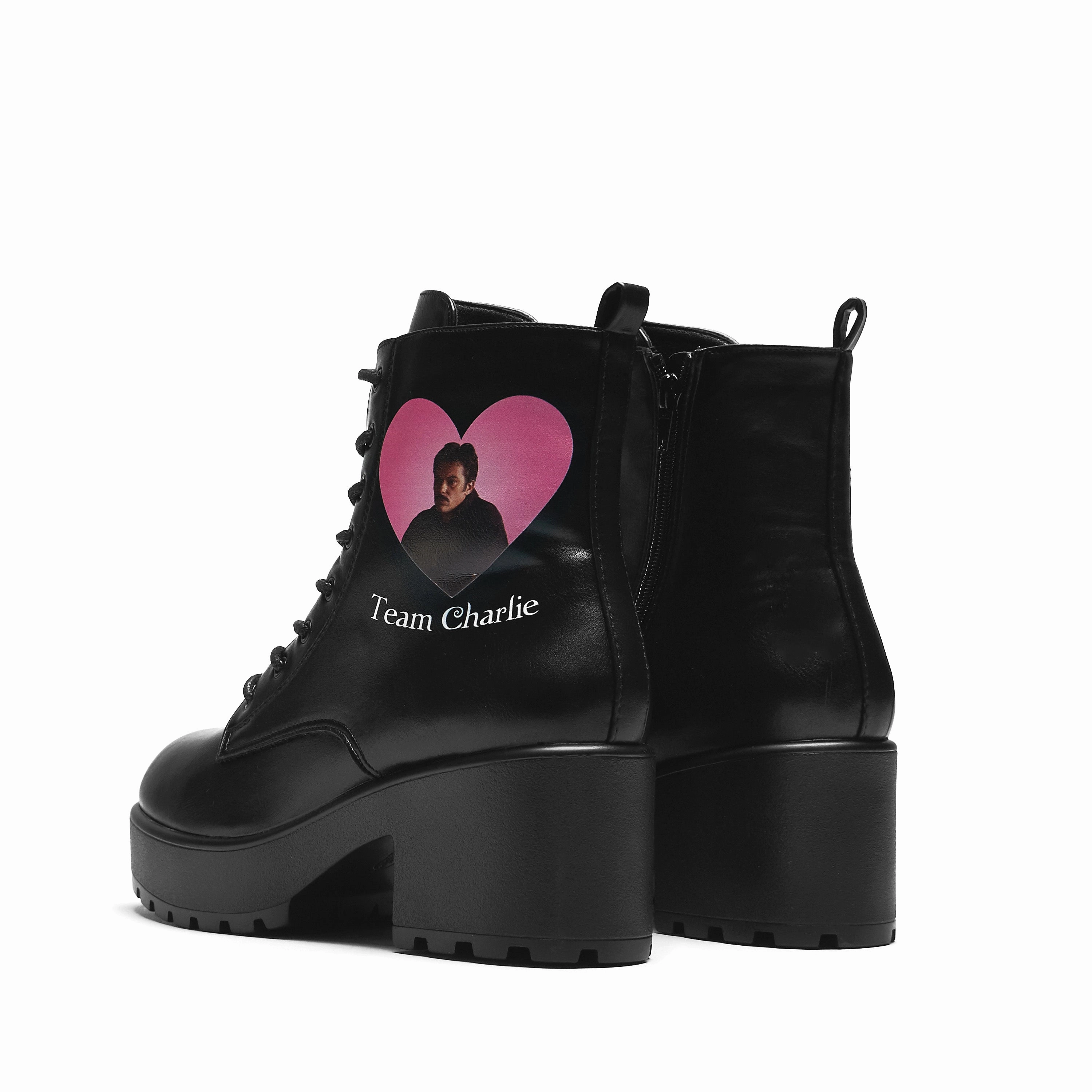 Team Charlie Military Boots Ankle Boots With Small Heel