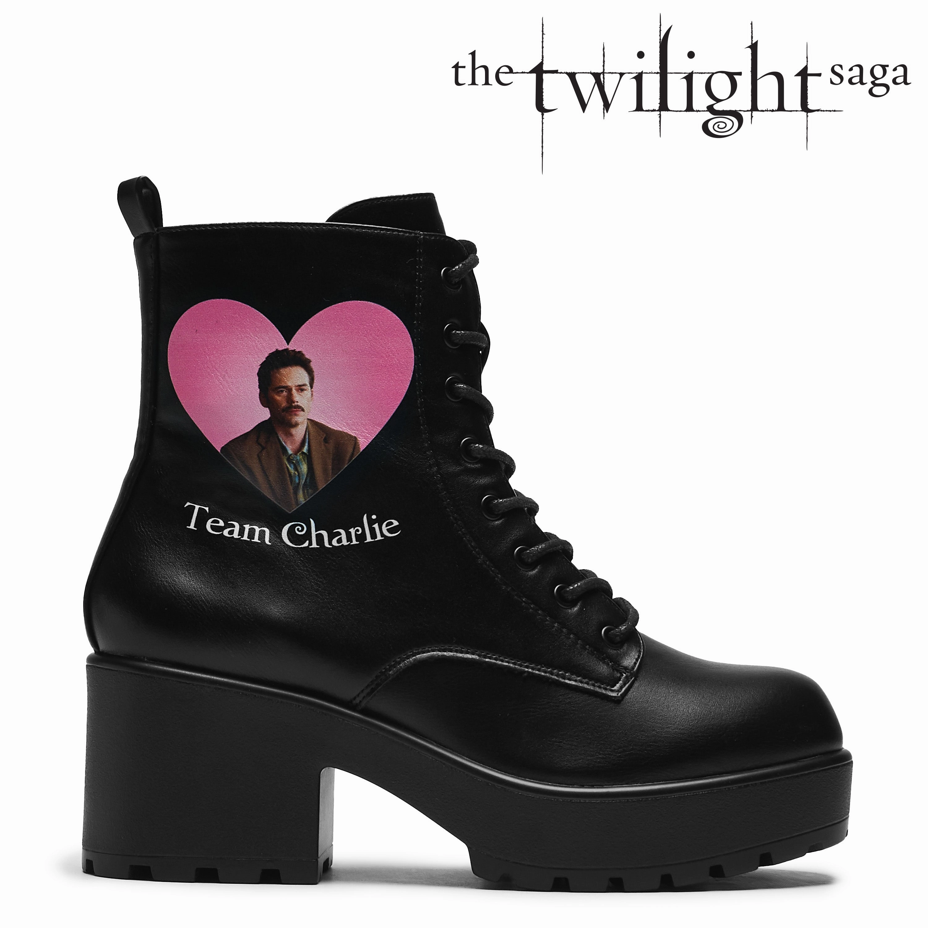 Team Charlie Military Boots Ankle Boots Wedge Heels