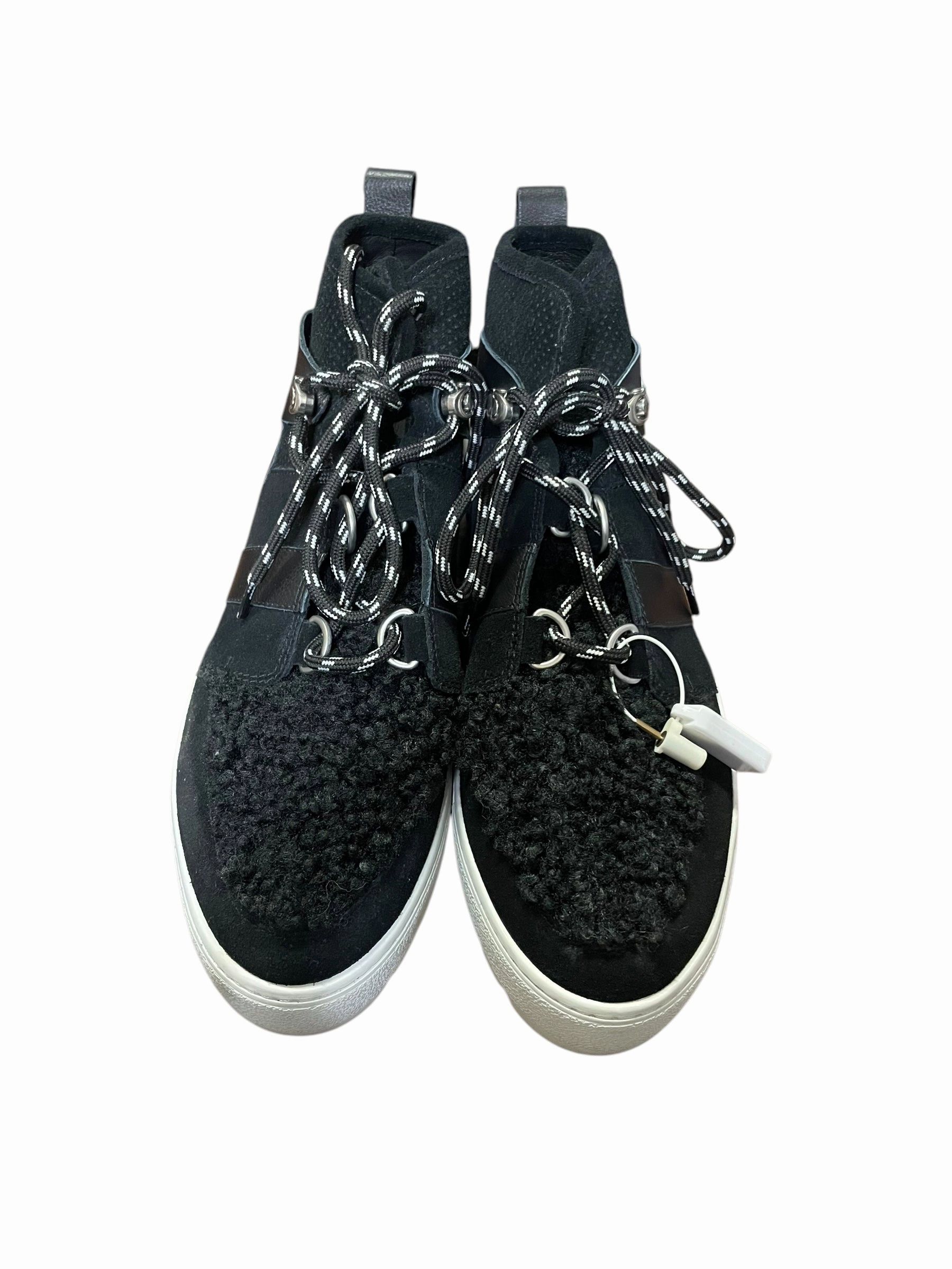 Slippers Mesh Boots Ankle Flats By J Slides In Black, Size: 9