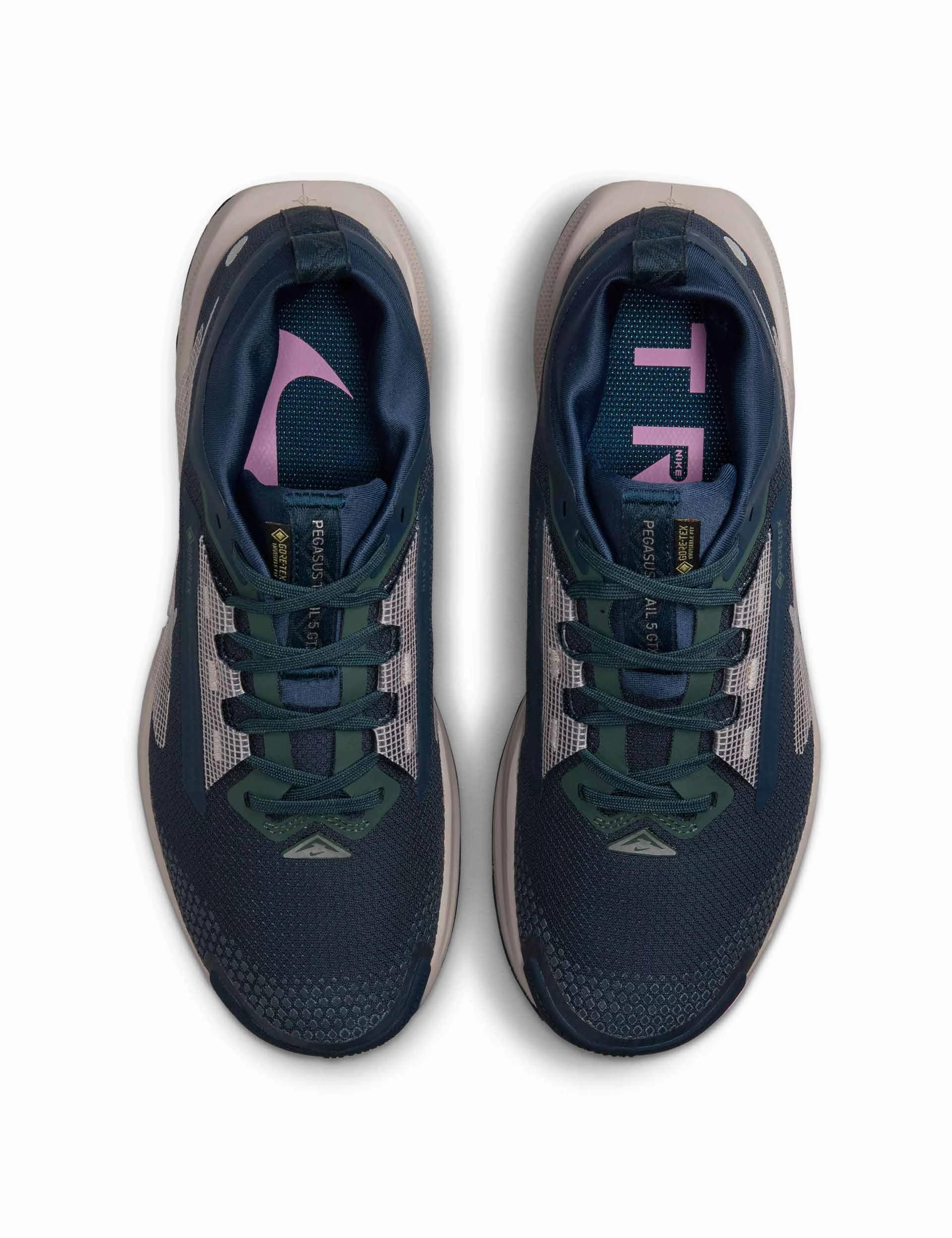 Trail Shoes 2015 Pegasus Trail 5 Gore-Tex Shoes - Armoury Navy/Vintage Green/Platinum Violet