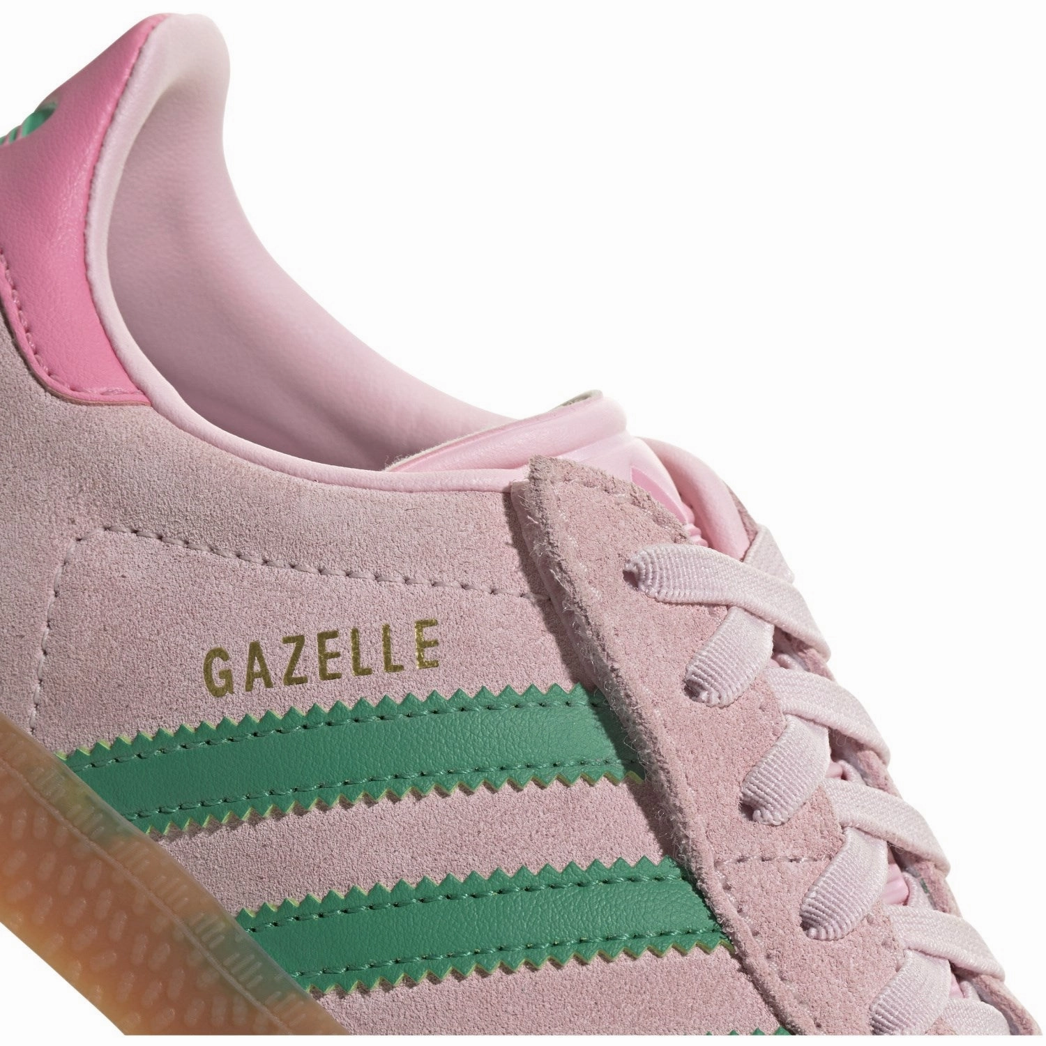 adidas Originals Clear Pink/Court Green/Bliss Pink Gazelle Cf El C Sneakers Cat Steel Toe Sneakers