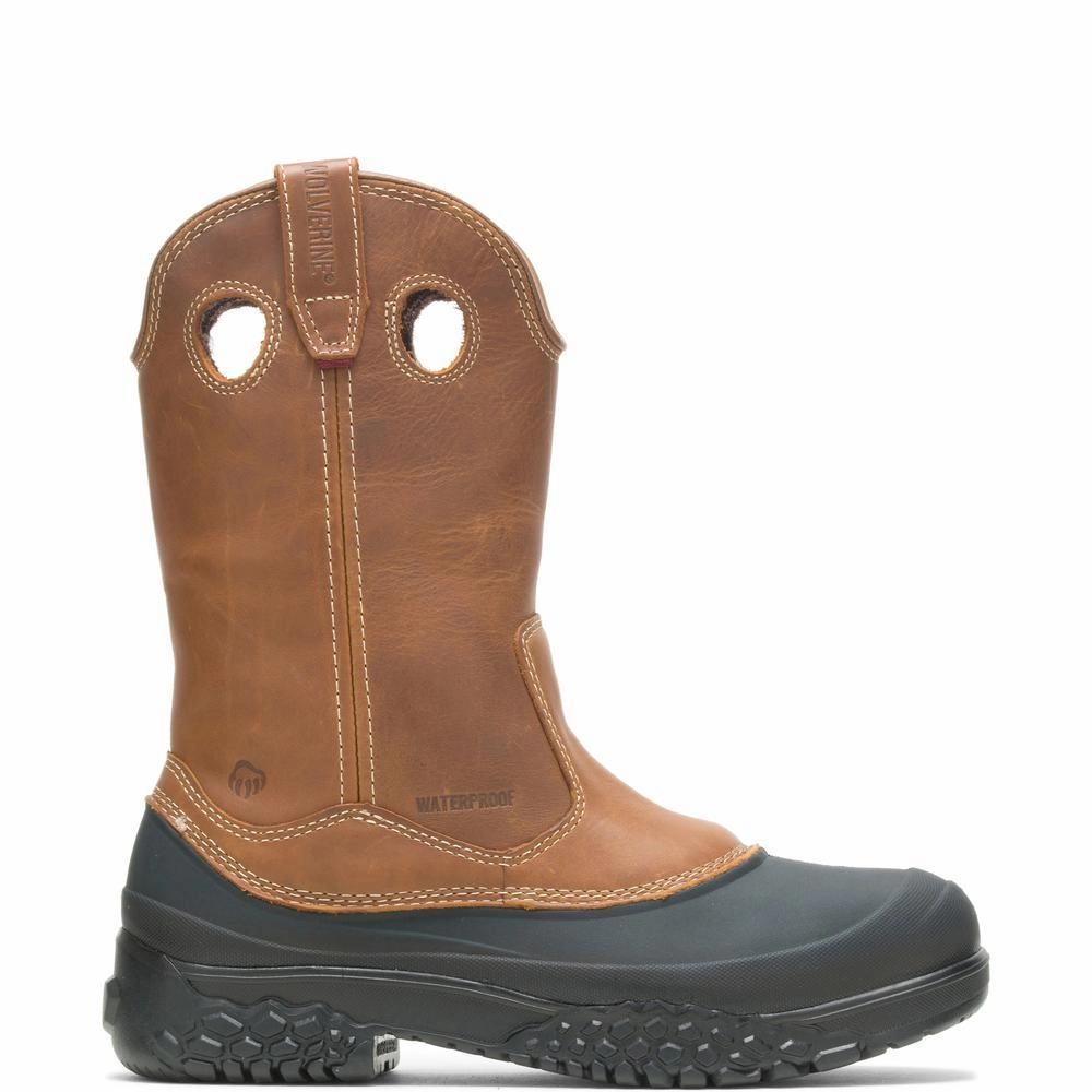 Insoles Work Boots Wolverine Men's Swampmonster Waterproof Steel-Toe Wellington Work Boot