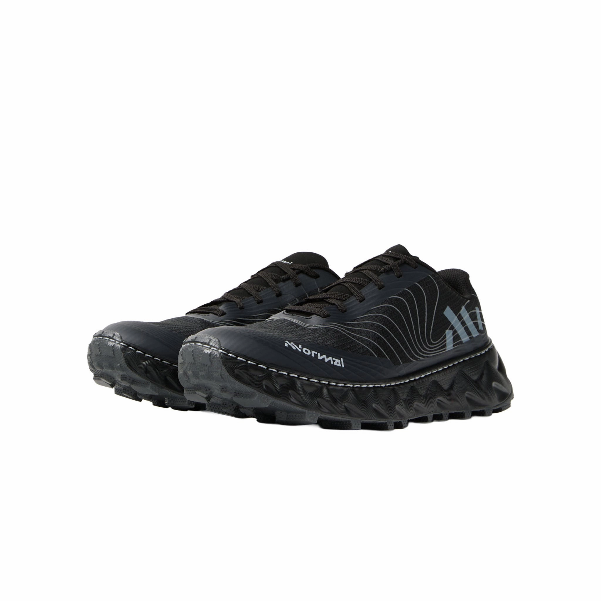 Studded Trail Running Shoes NNormal | Unisex Tomir 2.0 Running Shoes - All Black
