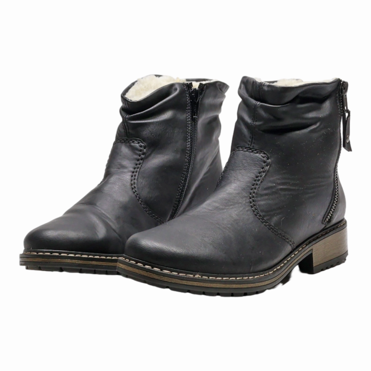 COMFORTO Chelsea Boots Black Leather Womens UK 3 Formal Chelsea Boots