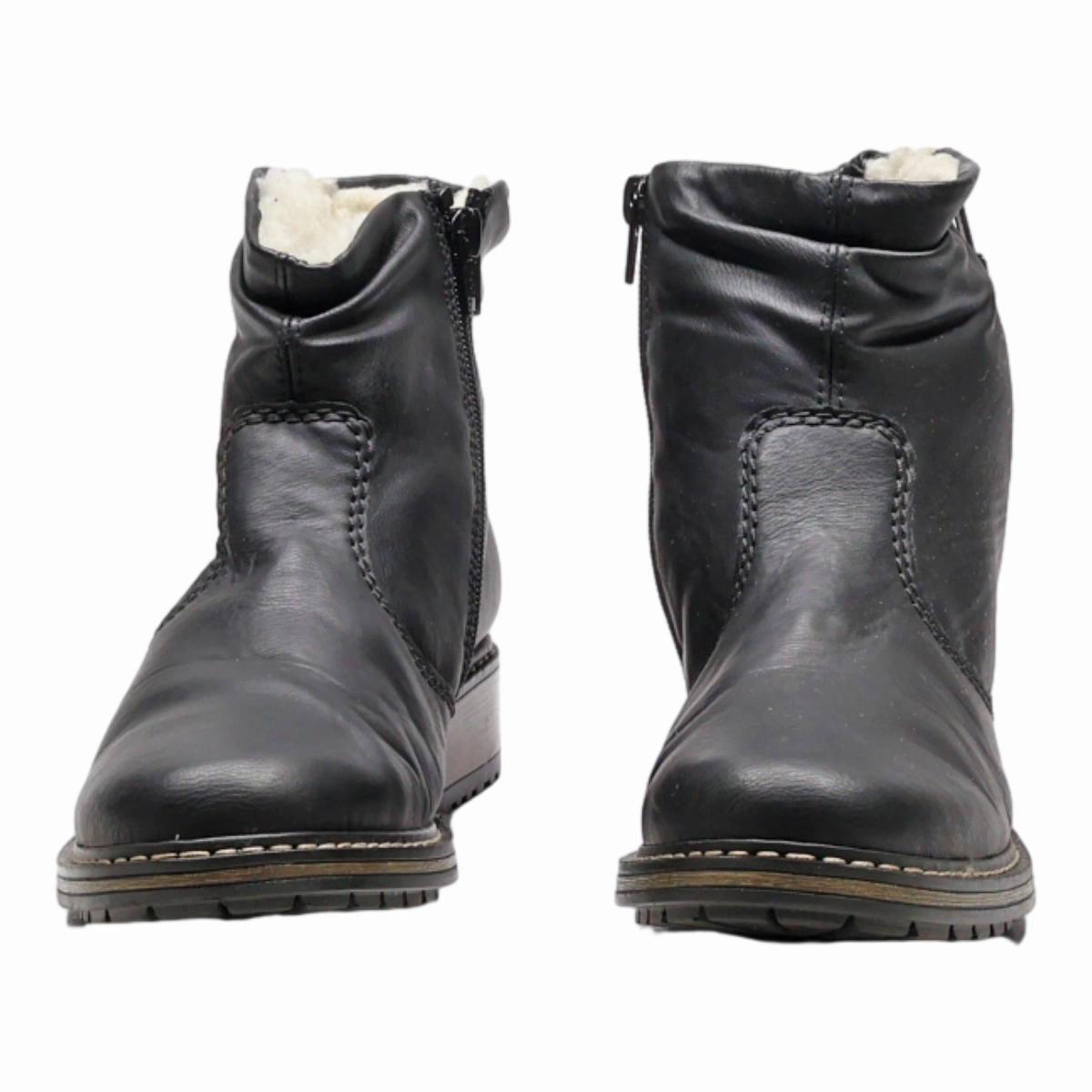 Chelsea Boots Faux Suede COMFORTO Chelsea Boots Black Leather Womens UK 3