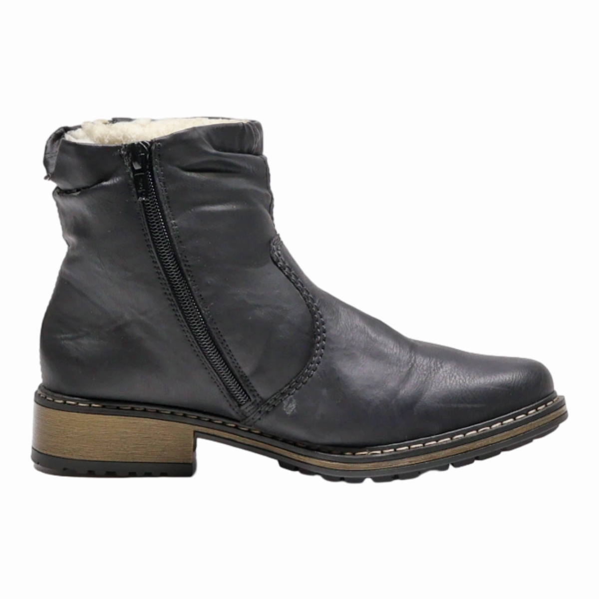 COMFORTO Chelsea Boots Black Leather Womens UK 3 Leather Chelsea Boots Mens