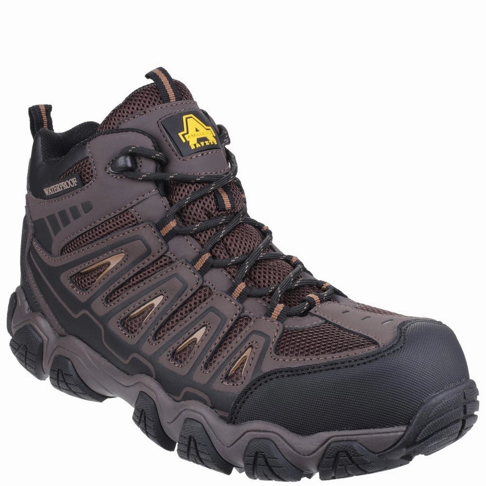 Amblers Safety AS801 Rockingham Waterproof Non-Metal Safety Hiker Wide Toe Hiking Boots
