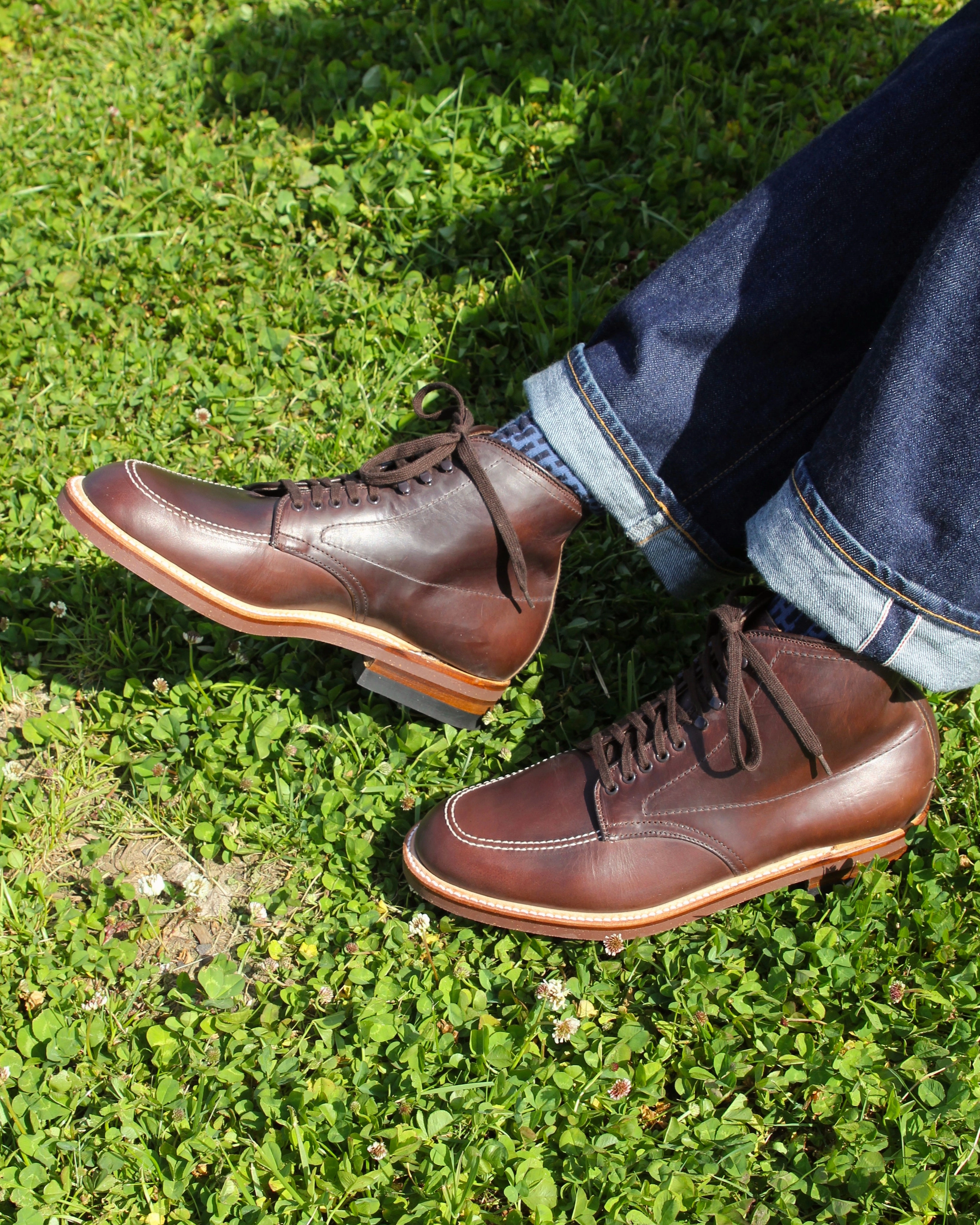 Genuine Leather Safety & Work Boots Alden 403 Brown Chromexcel Indy Boot