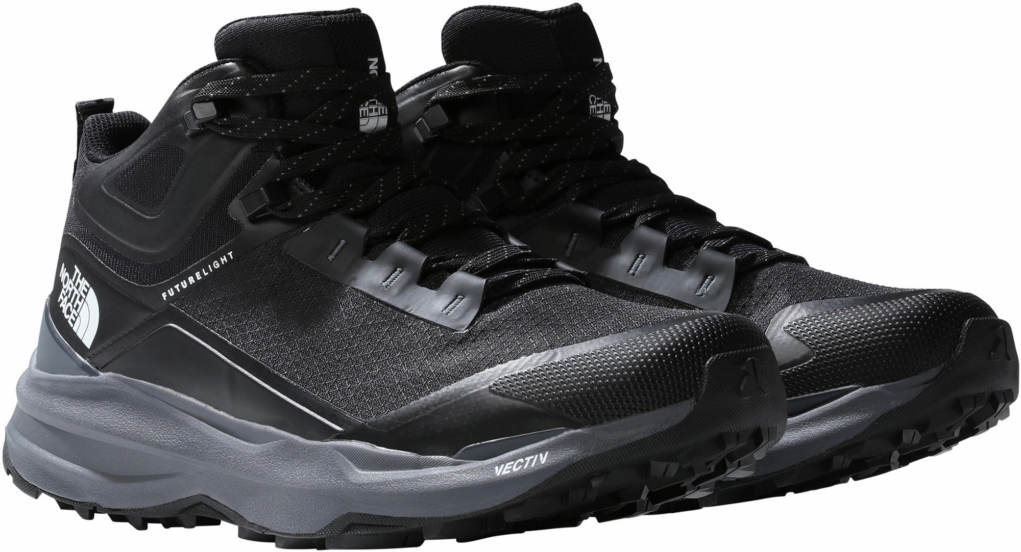 The North Face Vectiv Exploris II Mid FutureLight Mens Walking Boots - Black Italian Hiking Boots Zamberlan