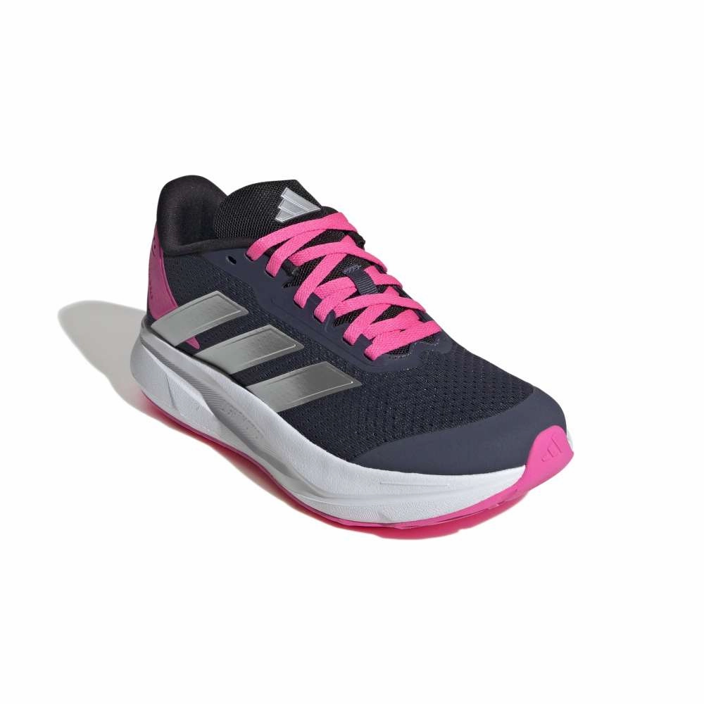 Adidas Duramo Kids Running Shoes Navy Silver Pink Best Running Shoes With Narrow Feet