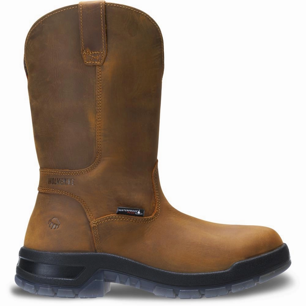 Best Indoor Work Boots Wolverine Men's Ramparts USA 10" Waterproof Boot