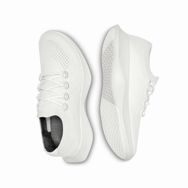 Torin Running Shoes Allbirds Tree Dashers - LIMITED EDITION - Blizzard (White Sole)