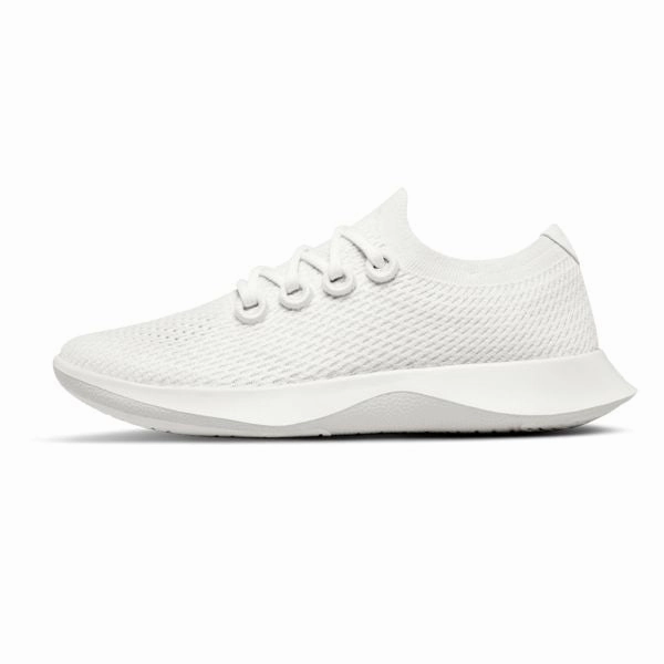 Best Arch Support Running Shoe Allbirds Tree Dashers - LIMITED EDITION - Blizzard (White Sole)