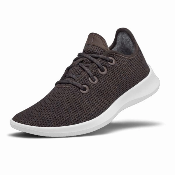 Allbirds Tree Runners - LIMITED EDITION: Peppercorn (white sole) Running Shoes Hurt Feet