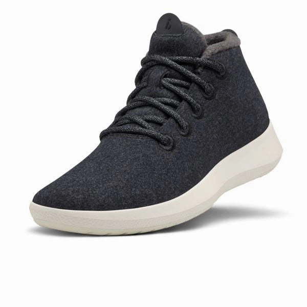 Allbirds Wool Runner-up Mizzles - LIMITED EDITION:  Natural Black (White Sole) Best Running Shoes Overweight