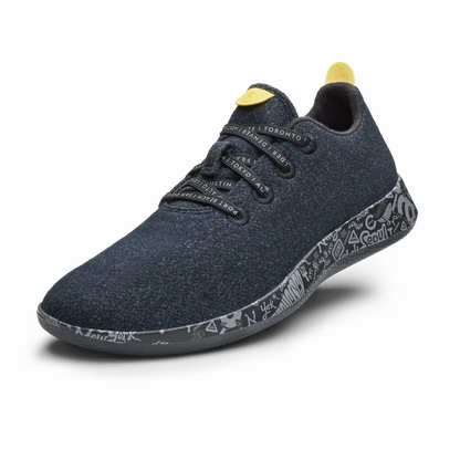 Running Shoes Made In America Allbirds Wool Runners - Limited Edition - Natural Black (Gray Sole)