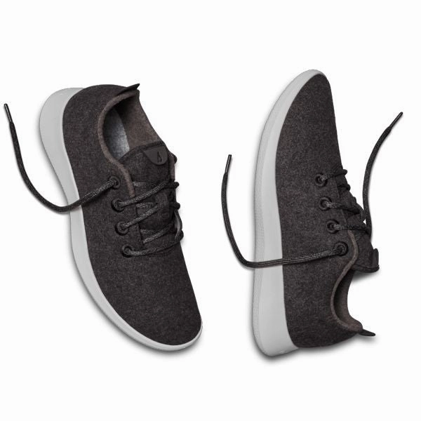 Best Arch Support Running Shoe Allbirds Wool Runners - LIMITED EDITION: Light Black (Cream Sole)