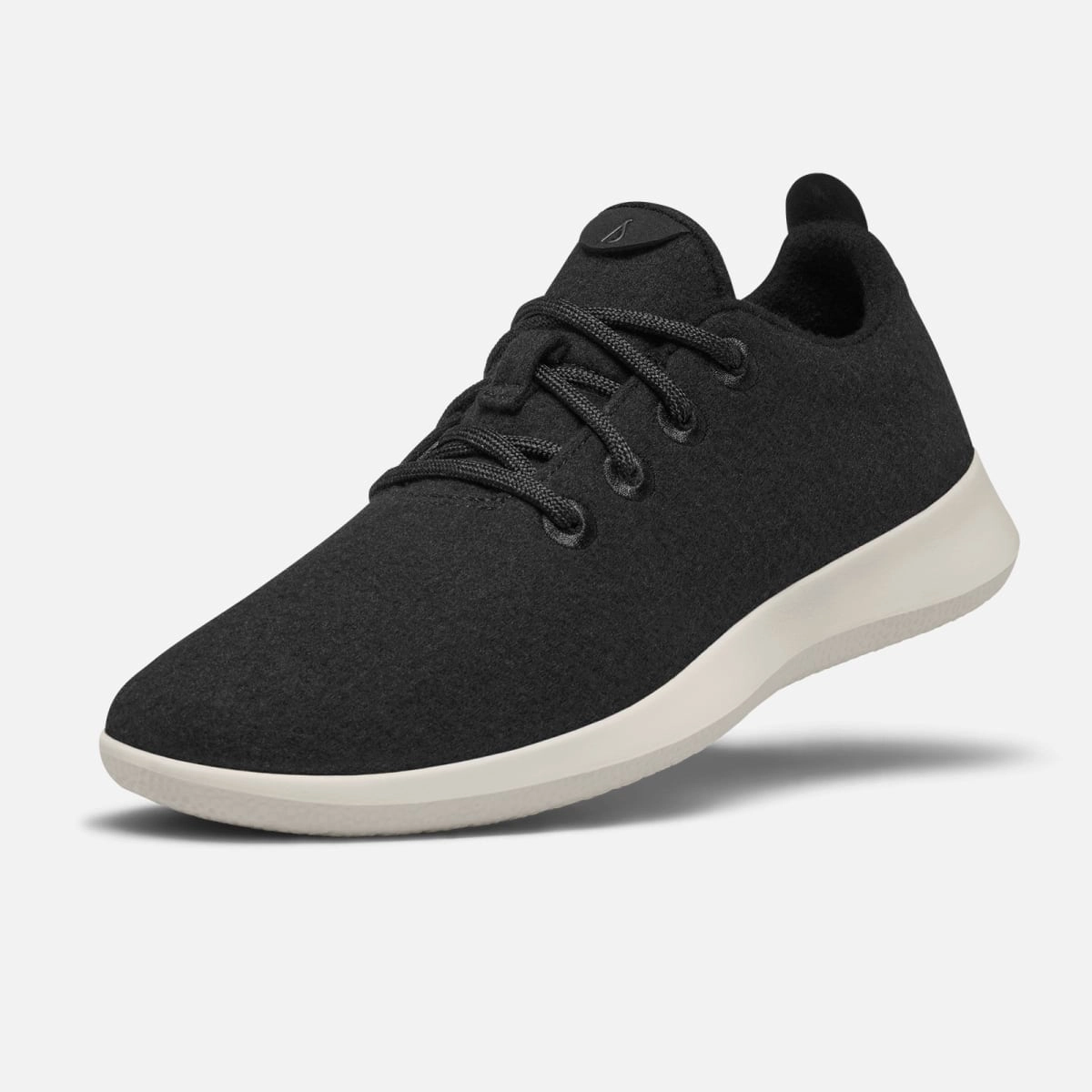 Walking Shoes For Allbirds Wool Runners - True Black (Cream Sole)