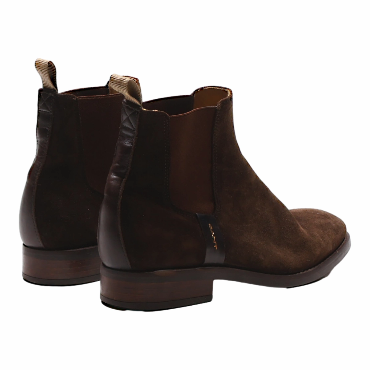 GRANT Chelsea Boots Brown Leather Womens UK 5 Flat Soled Chelsea Boots