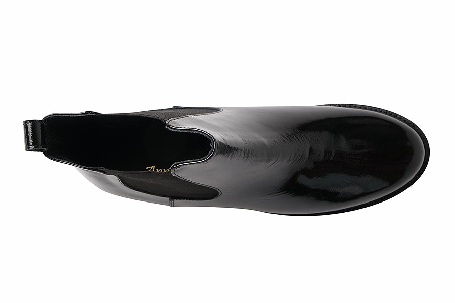 AM CARIBOU BLACK Leather Ankle Boots Stiletto