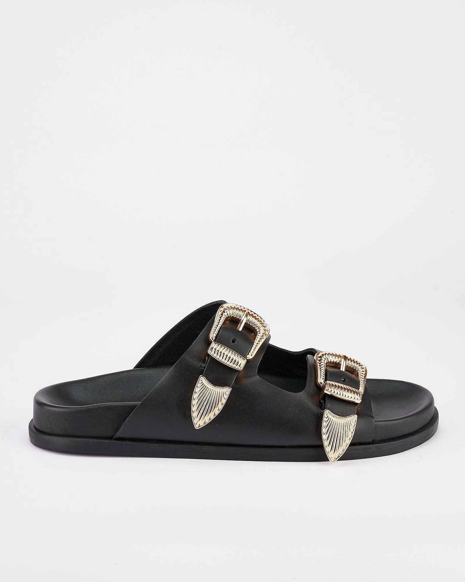 Fuck Off Slippers Amalfi Foobed Black/Gold