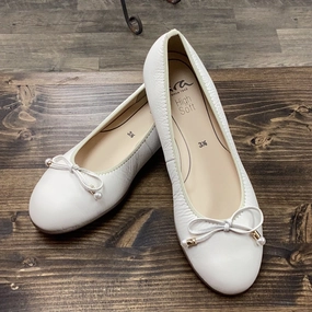 Aldo Shoes Flat Sandals Ara 12-31324 03G Cervocalf Cream Ballet Flat