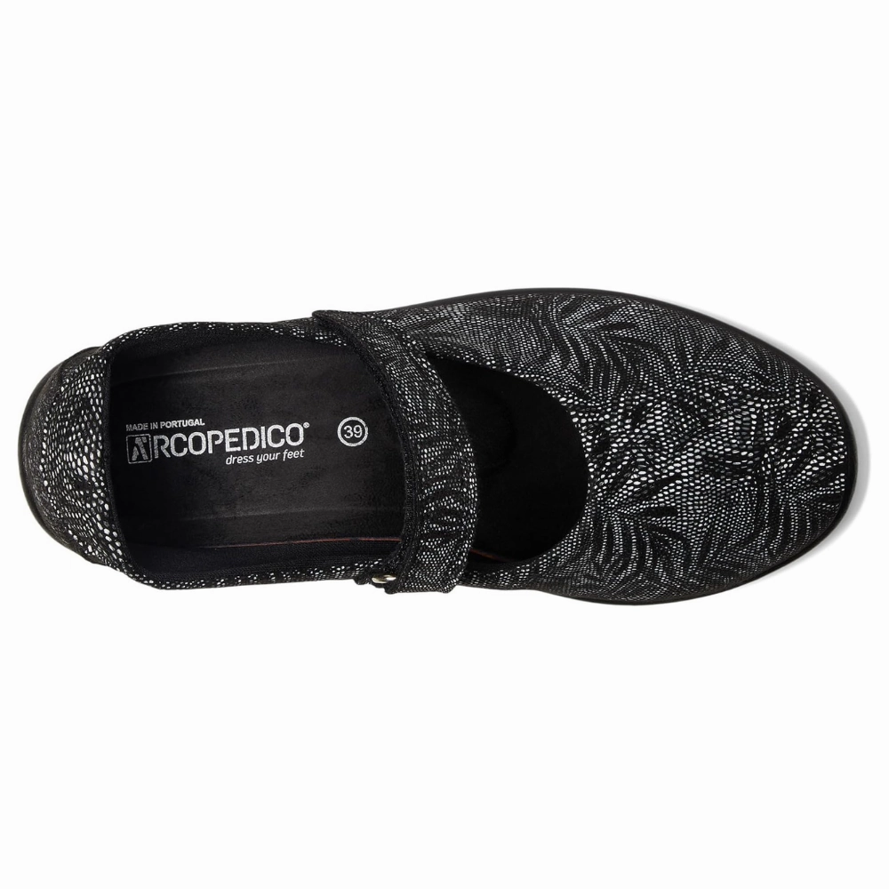 Sperry Mary Janes Toddler Shoes Arcopedico Estrela Black Palm Mary Jane (Women's)