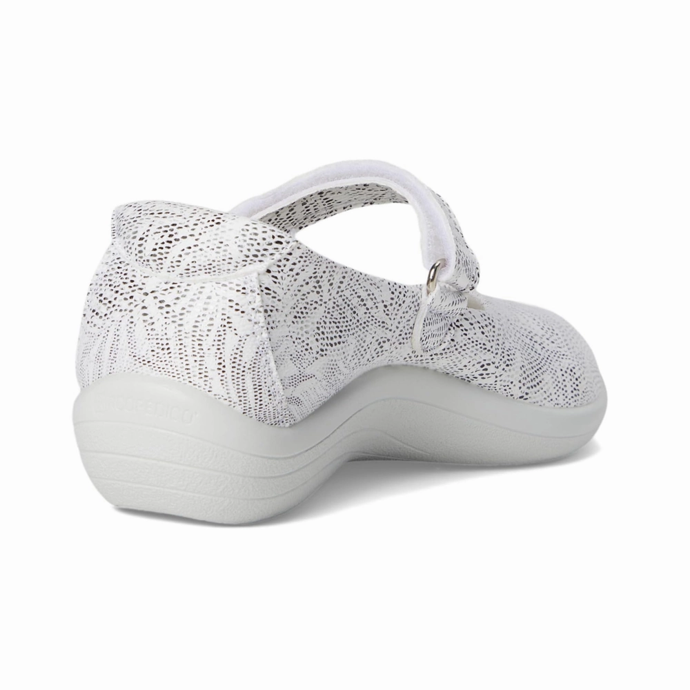 Arcopedico Estrela White Palm Mary Jane (Women's) Split Toe Mary Jane Shoes
