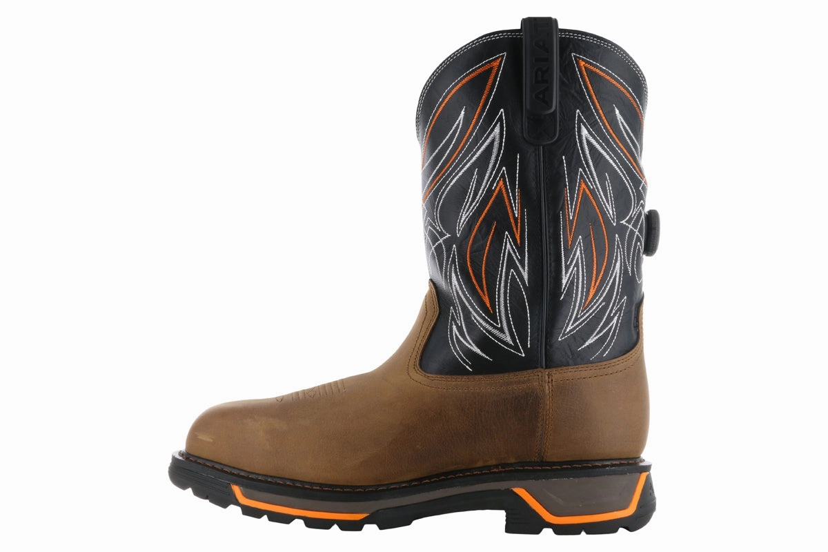 Cowhide Work Boots Ariat Big Rig BOA Waterproof Composite Toe Boot