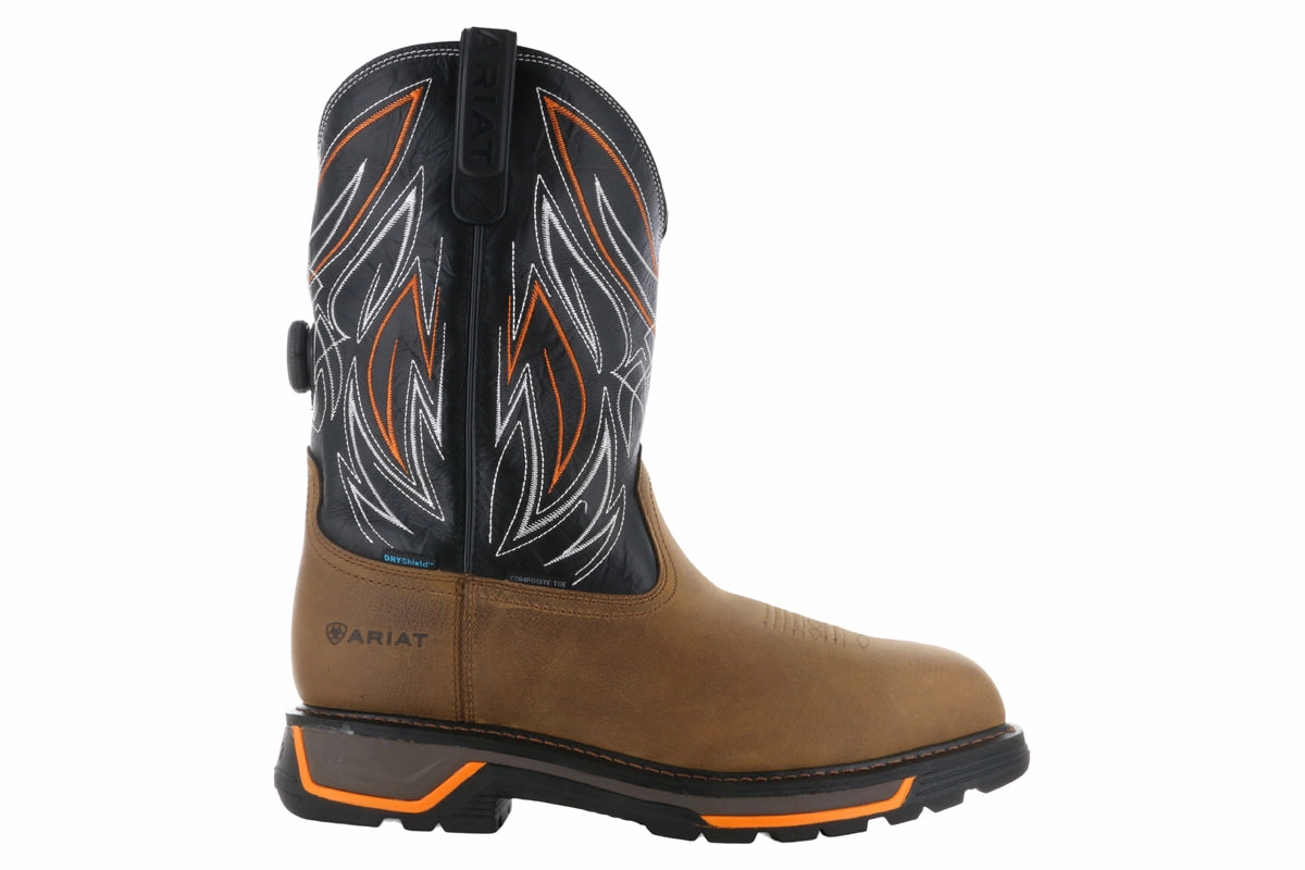 Groundbreaker Eh Wellington Work Boots Ariat Big Rig BOA Waterproof Composite Toe Boot