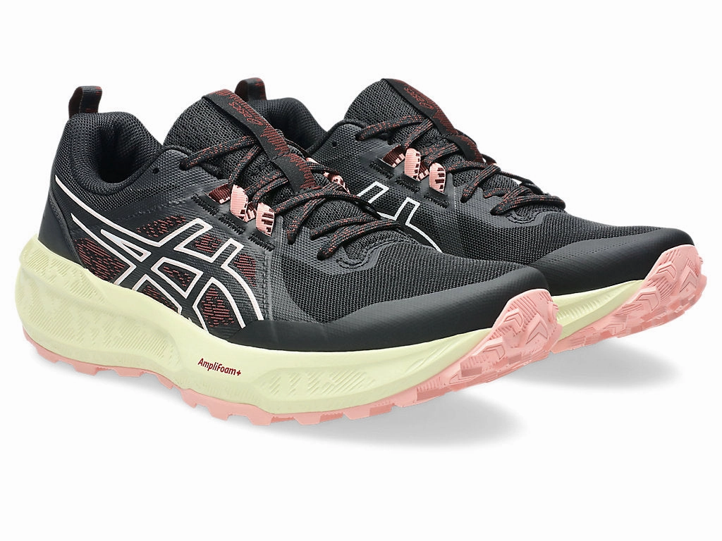 Best Trail Running Shoes For Wet Conditions Asics Women's Gel Sonoma 8 Black/Light Green Trail Running Shoes