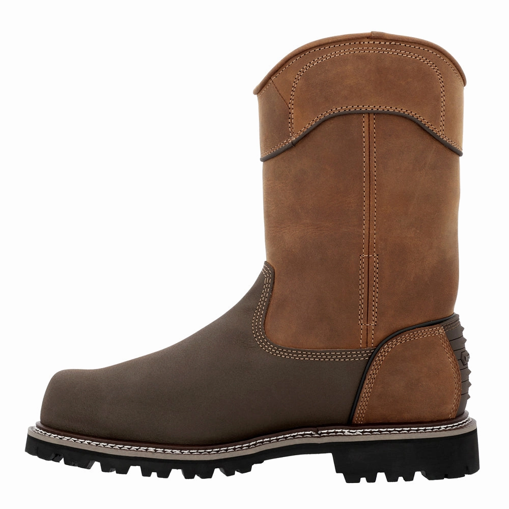 Best Athletic Work Boots Brute 11 Inch Met Guard Composite Toe Work Boots