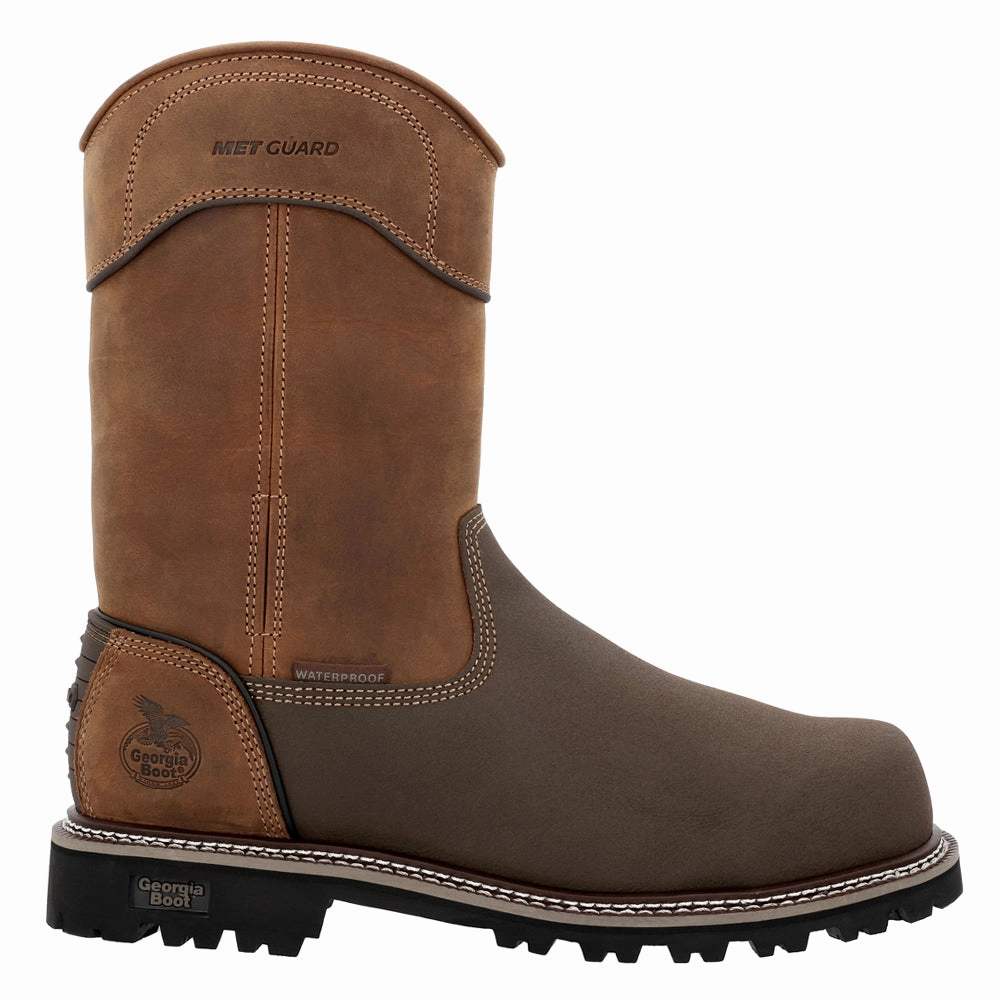 Cap Toe Work Boots Brute 11 Inch Met Guard Composite Toe Work Boots