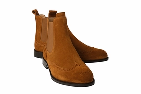 BB TYLER TAN Ankle Boots No Zipper
