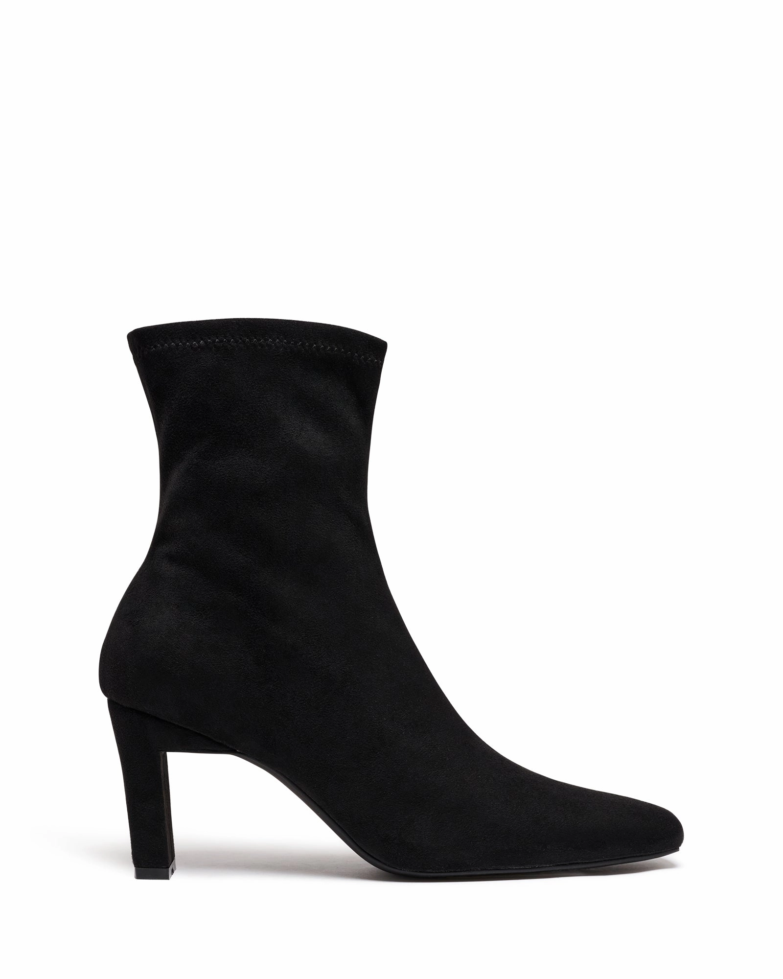 Bette Ankle Boot Black Suede Ankle Boots With Maxi Dress