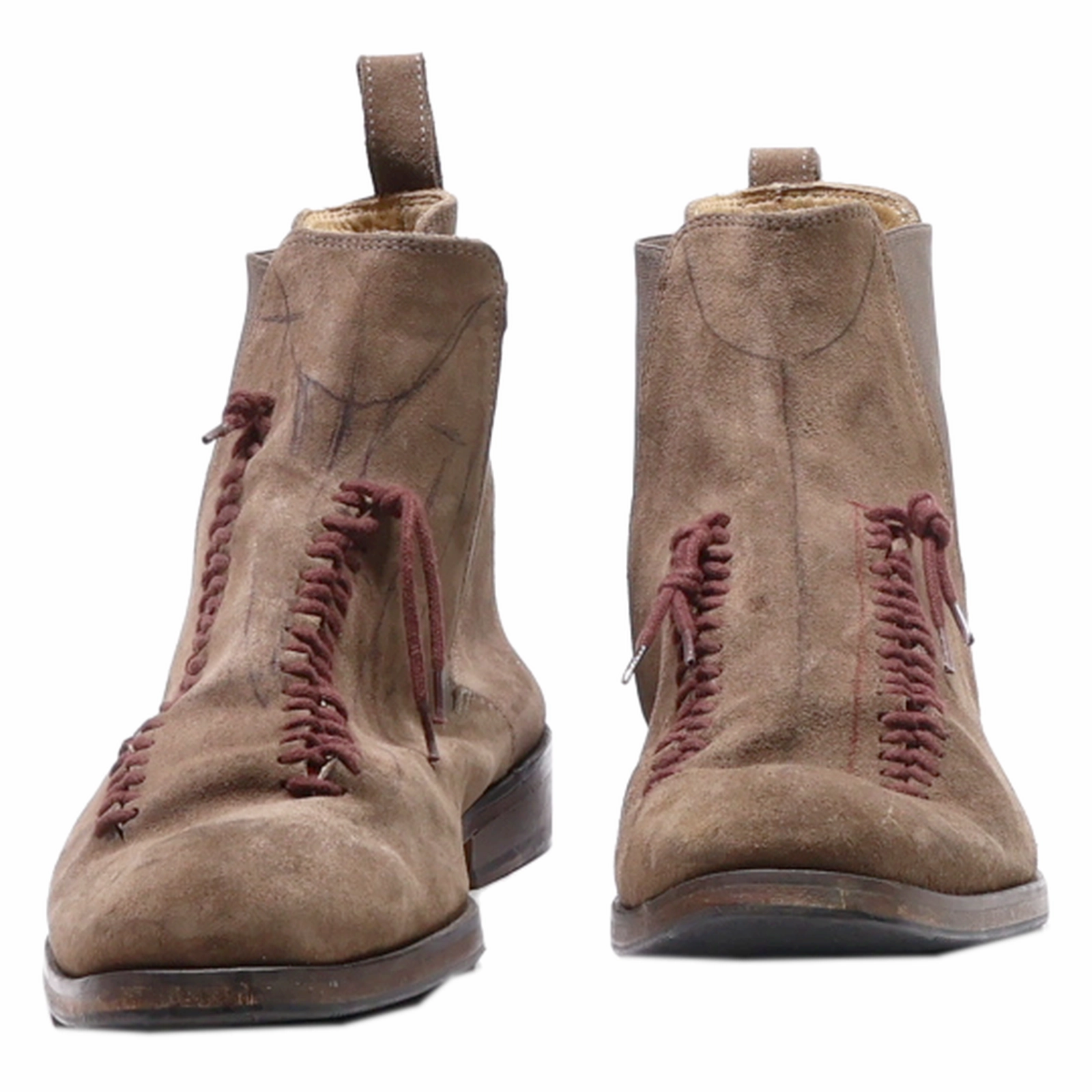 Heeled Ankle Chelsea Boots BEXLEY Chelsea Boots Brown Leather Mens UK 11