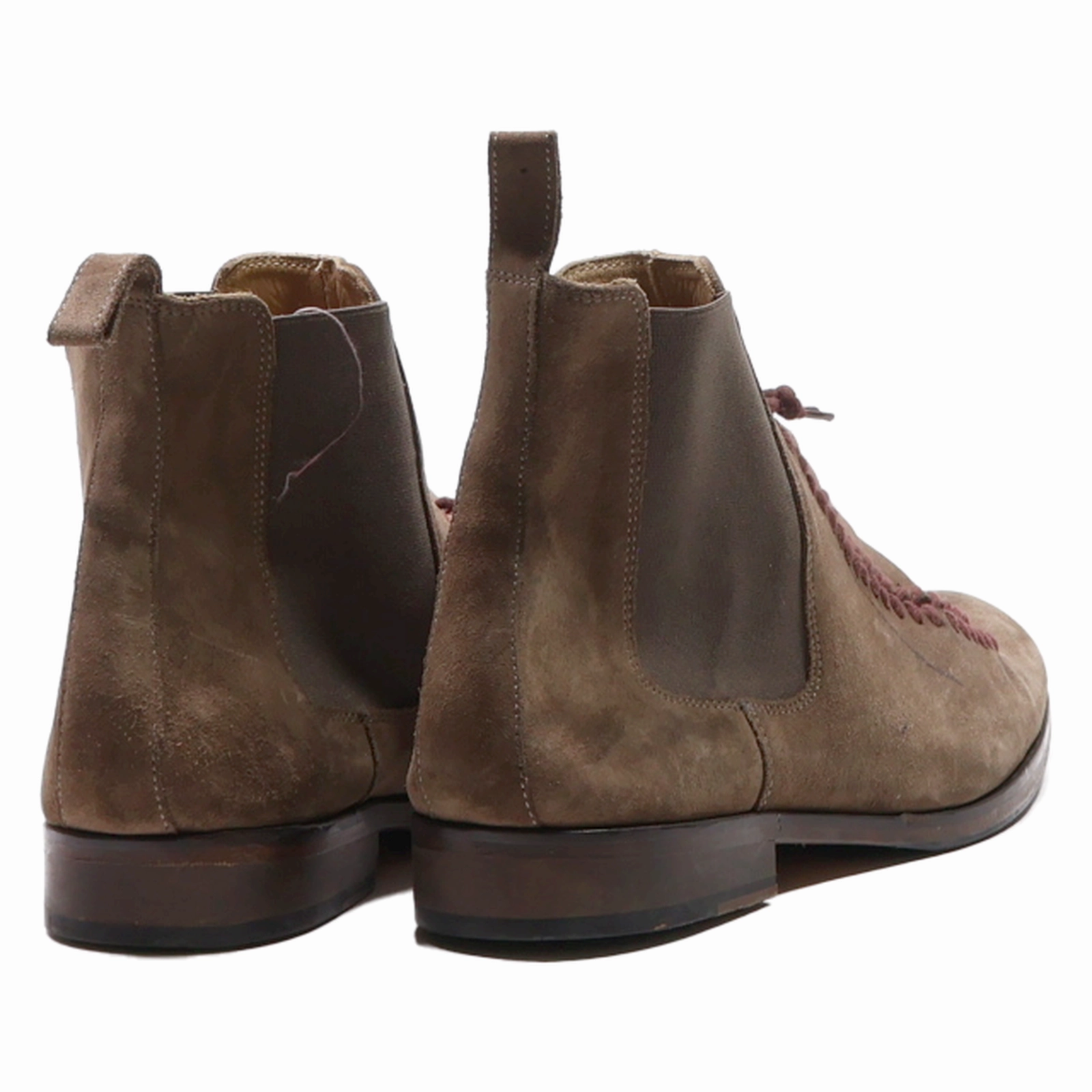 BEXLEY Chelsea Boots Brown Leather Mens UK 11 Chelsea Boots With Gold Buckle